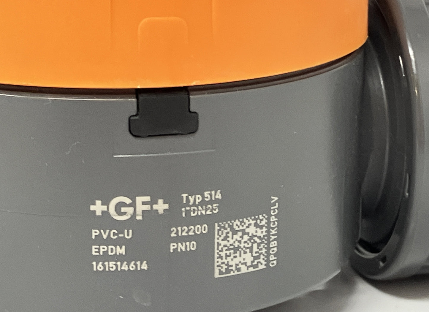 +GF+ Type 514 1" Socket PVC/EPDM Manual Diaphragm Valve